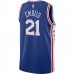 Philadelphia 76ers Joel Embiid Men's Nike Royal 2020/21 Swingman Jersey - Icon Edition