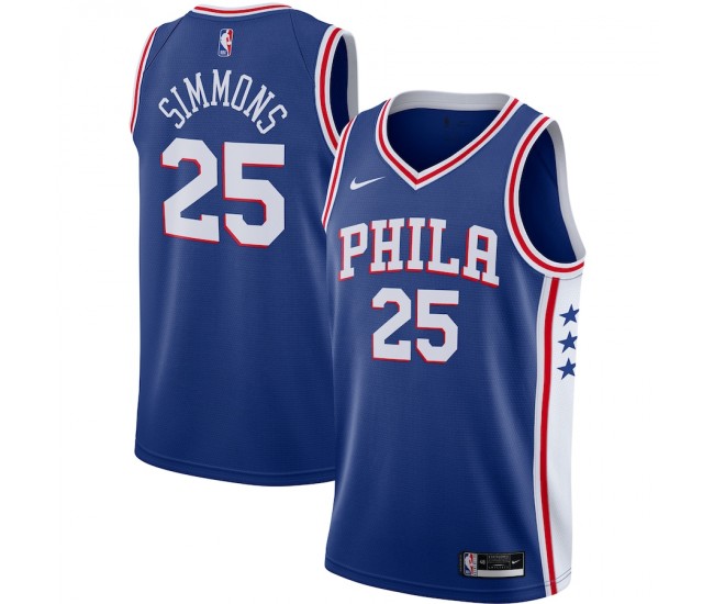 Philadelphia 76ers Ben Simmons Men's Nike Royal 2020/21 Swingman Jersey - Icon Edition