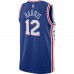 Philadelphia 76ers Tobias Harris Men's Nike Royal 2020/21 Swingman Jersey - Icon Edition