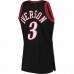 Philadelphia 76ers Allen Iverson Men's Mitchell & Ness Black 1997 Hardwood Classics Authentic Jersey