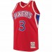 Philadelphia 76ers Allen Iverson Men's Mitchell & Ness Red Hardwood Classics Authentic Jersey