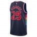 Philadelphia 76ers Ben Simmons Men's Nike Navy 2021/22 Swingman Jersey - City Edition