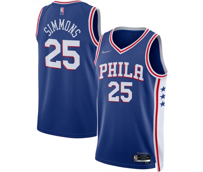 Philadelphia 76ers Ben Simmons Men's Nike Royal 2021/22 Diamond Swingman Jersey - Icon Edition