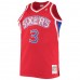 Philadelphia 76ers Allen Iverson Men's Mitchell & Ness Red Big & Tall Hardwood Classics Swingman Player Jersey