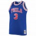 Philadelphia 76ers Allen Iverson Men's Mitchell & Ness Royal Big & Tall Hardwood Classics Swingman Jersey