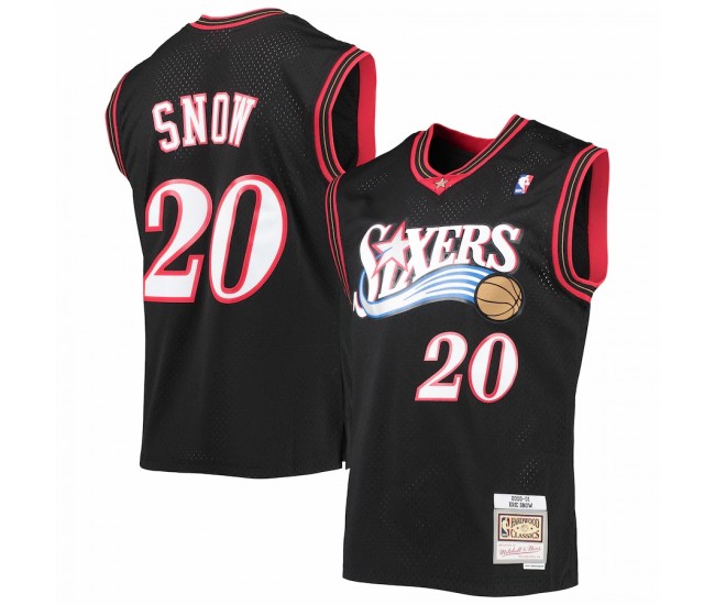 Philadelphia 76ers Eric Snow Men's Mitchell & Ness Black 2000-01 Hardwood Classics Swingman Jersey