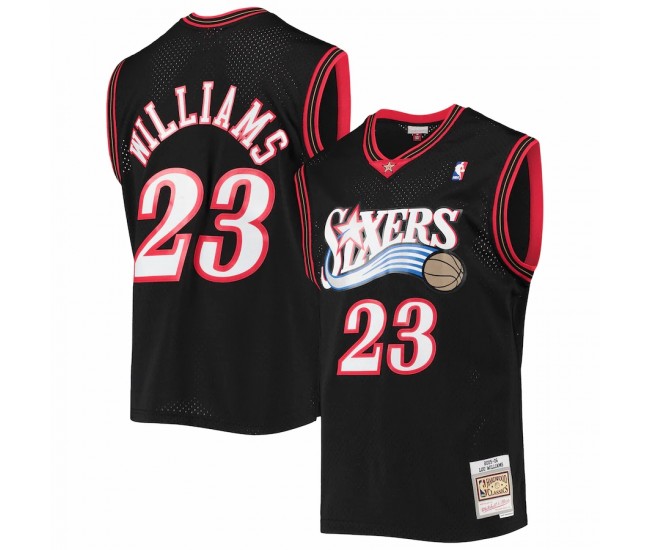 Philadelphia 76ers Lou Williams Men's Mitchell & Ness Black 2005-06 Hardwood Classics Swingman Jersey