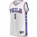 Philadelphia 76ers James Harden Men's Fanatics Branded White Fast Break Replica Jersey - Association Edition