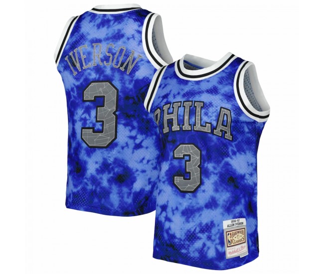 Philadelphia 76ers Allen Iverson Men's Mitchell & Ness Royal 1996-97 Galaxy Swingman Jersey