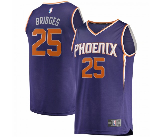 Phoenix Suns Mikal Bridges Men's Fanatics Branded Purple Fast Break Replica Jersey - Icon Edition