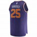 Phoenix Suns Mikal Bridges Men's Fanatics Branded Purple Fast Break Replica Jersey - Icon Edition