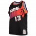 Phoenix Suns Steve Nash Men's Mitchell & Ness Black Big & Tall Hardwood Classics Jersey