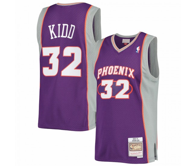 Phoenix Suns Jason Kidd Men's Mitchell & Ness Purple 2000-2001 Authentic Hardwood Classics Swingman Jersey