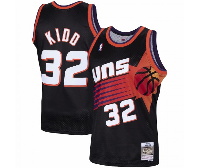 Phoenix Suns Jason Kidd Men's Mitchell & Ness Black 1999-00 Hardwood Classics Swingman Jersey