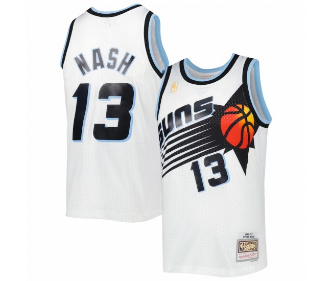 Phoenix Suns Steve Nash Men's Mitchell & Ness White 1996-97 Hardwood Classics Reload 3.0 Swingman Jersey