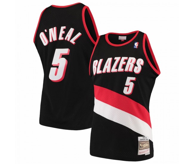 Jermaine O'Neal Portland Trail Blazers Mitchell & Ness Hardwood Classics Swingman Jersey - Black