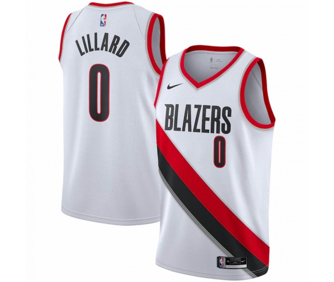 Portland Trail Blazers Damian Lillard Nike White 2020/21 Swingman Player Jersey - Association Edition