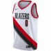 Portland Trail Blazers Damian Lillard Nike White 2020/21 Swingman Player Jersey - Association Edition