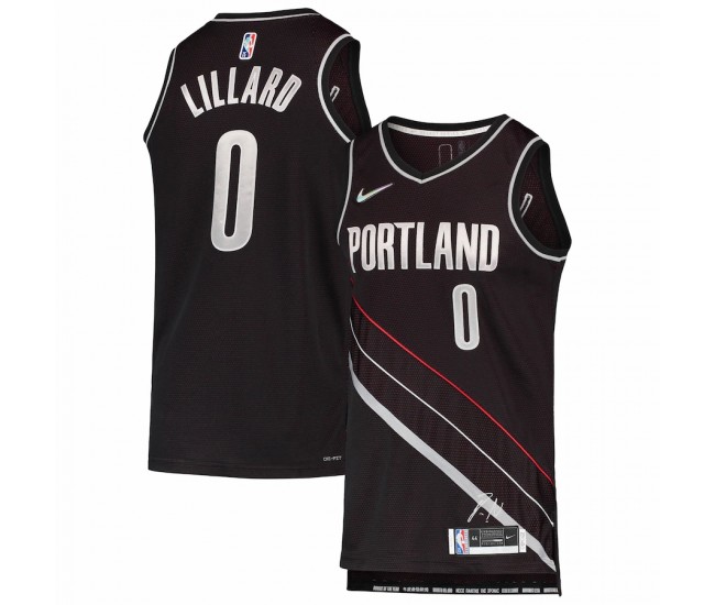 Portland Trail Blazers Damian Lillard Men's Nike Black Select Series Rookie of the Year Swingman Team Jersey