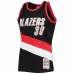 Portland Trail Blazers Rasheed Wallace Men's Mitchell & Ness Black 1996-97 Hardwood Classics NBA 75th Anniversary Diamond Swingman Jersey