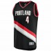 Portland Trail Blazers Greg Brown III Men's Fanatics Branded Black 2021/22 Fast Break Replica Jersey - Icon Edition