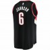 Portland Trail Blazers Keon Johnson Men's Fanatics Branded Black 2021/22 Fast Break Replica Jersey - Icon Edition