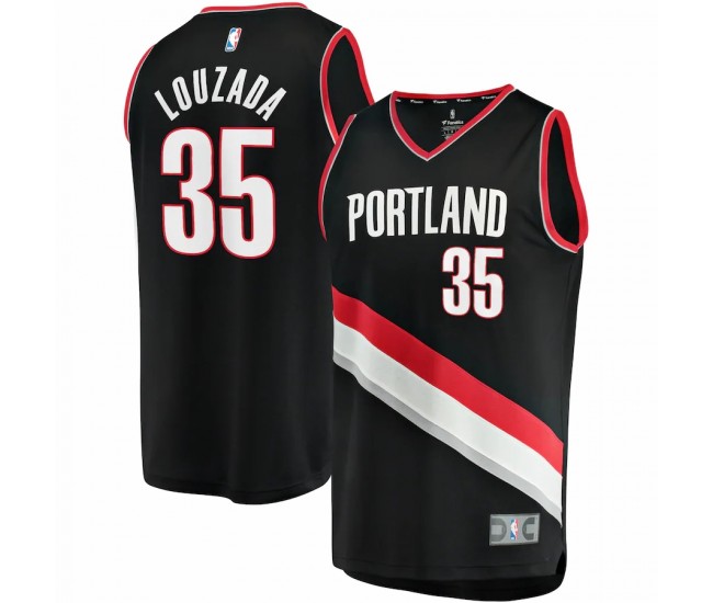 Portland Trail Blazers Didi Louzada Men's Fanatics Branded Black 2021/22 Fast Break Replica Jersey - Icon Edition