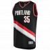 Portland Trail Blazers Didi Louzada Men's Fanatics Branded Black 2021/22 Fast Break Replica Jersey - Icon Edition