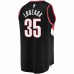 Portland Trail Blazers Didi Louzada Men's Fanatics Branded Black 2021/22 Fast Break Replica Jersey - Icon Edition