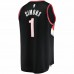 Portland Trail Blazers Anfernee Simons Men's Fanatics Branded Black 2021/22 Fast Break Replica Jersey - Icon Edition