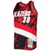 Portland Trail Blazers Rasheed Wallace Men's Mitchell & Ness Black 1999-00 Hardwood Classics Marble Swingman Jersey