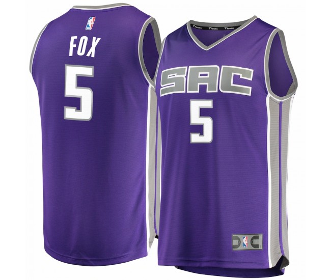 Sacramento Kings De'Aaron Fox Men's Fanatics Branded Purple Fast Break Replica Jersey - Icon Edition