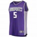 Sacramento Kings De'Aaron Fox Men's Fanatics Branded Purple Fast Break Replica Jersey - Icon Edition