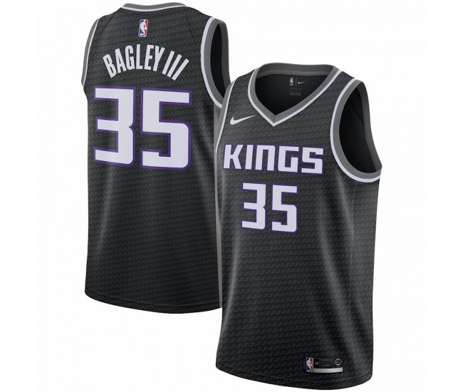 Sacramento Kings Marvin Bagley III Men's Nike Black 2019/2020 Swingman Jersey - Statement Edition