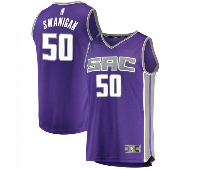 Sacramento Kings Caleb Swanigan Men's Fanatics Branded Purple Fast Break Replica Jersey - Icon Edition