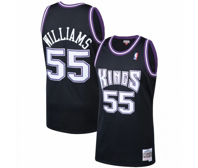 Sacramento Kings Jason Williams Men's Mitchell & Ness Black 2000-01 Hardwood Classics Swingman Player Jersey