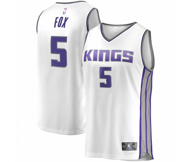 Sacramento Kings De'Aaron Fox Men's Fanatics Branded White 2019/20 Fast Break Replica Player Jersey - Association Edition