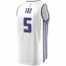 Sacramento Kings De'Aaron Fox Men's Fanatics Branded White 2019/20 Fast Break Replica Player Jersey - Association Edition