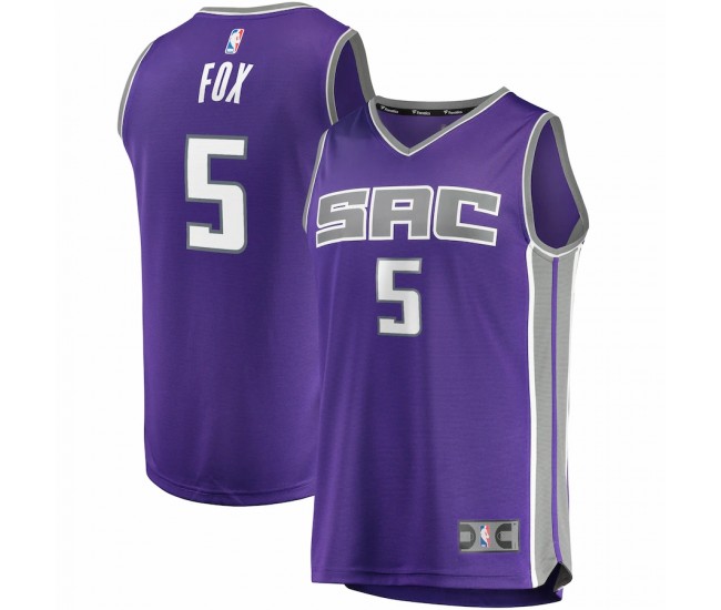 Sacramento Kings De'Aaron Fox Men's Fanatics Branded Purple Fast Break Player Replica Jersey - Icon Edition