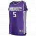 Sacramento Kings De'Aaron Fox Men's Fanatics Branded Purple Fast Break Player Replica Jersey - Icon Edition