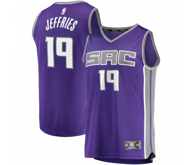 Sacramento Kings DaQuan Jeffries Men's Fanatics Branded Purple Fast Break Player Jersey - Icon Edition