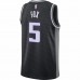 Sacramento Kings De'Aaron Fox Men's Jordan Brand Black 2020/21 Swingman Jersey - Statement Edition