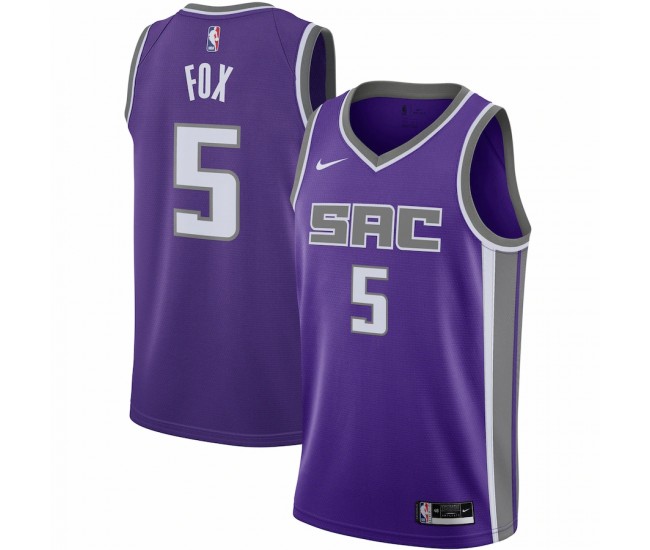 Sacramento Kings De'Aaron Fox Men's Nike Purple 2020/21 Swingman Jersey - Icon Edition