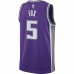 Sacramento Kings De'Aaron Fox Men's Nike Purple 2020/21 Swingman Jersey - Icon Edition