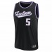 Sacramento Kings De'Aaron Fox Men's Fanatics Branded Black 2021/22 Fast Break Replica Jersey - City Edition