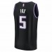 Sacramento Kings De'Aaron Fox Men's Fanatics Branded Black 2021/22 Fast Break Replica Jersey - City Edition