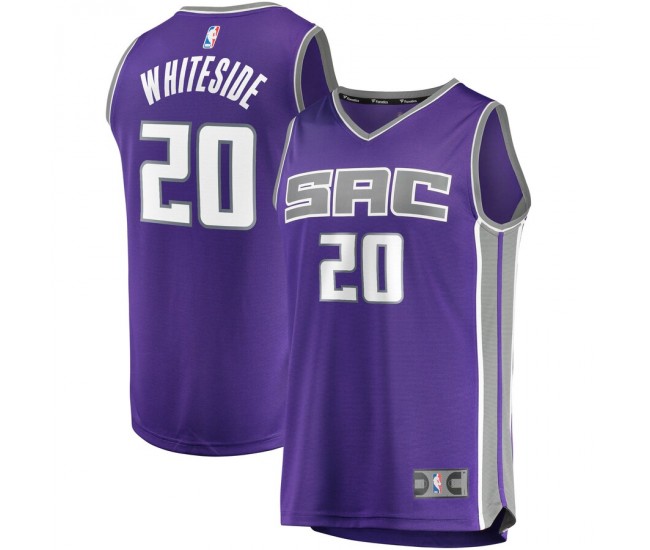 Sacramento Kings Hassan Whiteside Men's Fanatics Branded Purple 2020/21 Fast Break Replica Jersey - Icon Edition