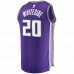 Sacramento Kings Hassan Whiteside Men's Fanatics Branded Purple 2020/21 Fast Break Replica Jersey - Icon Edition