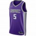 Sacramento Kings De'Aaron Fox Men's Nike Purple 2021/22 Diamond Swingman Jersey - Icon Edition