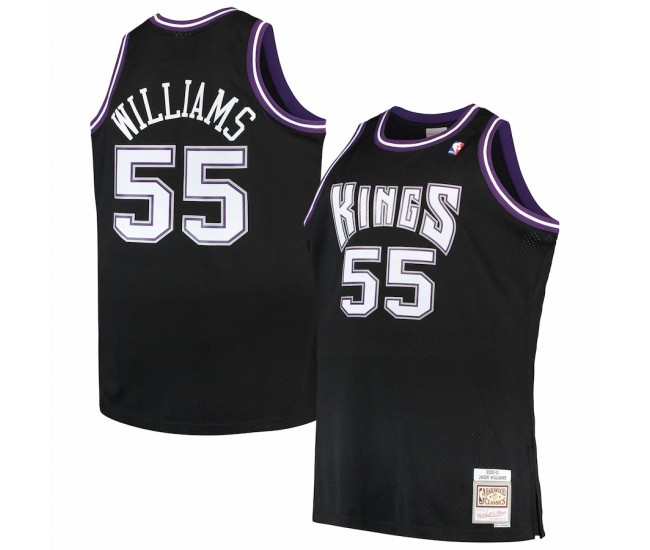 Sacramento Kings Jason Williams Men's Mitchell & Ness Black Big & Tall 2000-01 Hardwood Classics Swingman Jersey